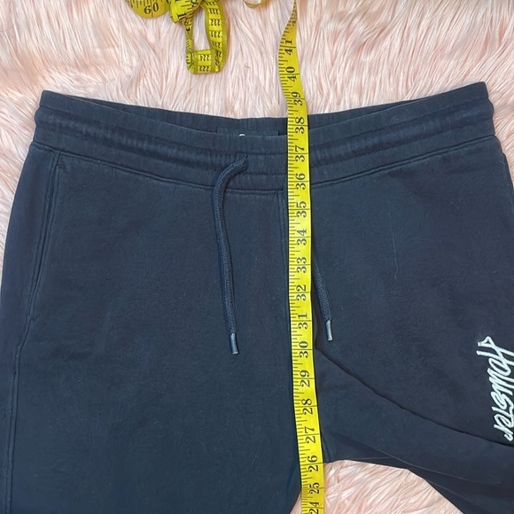 Hollister Faded Black Drawstring Joggers Size Large - Picture 7 of 7